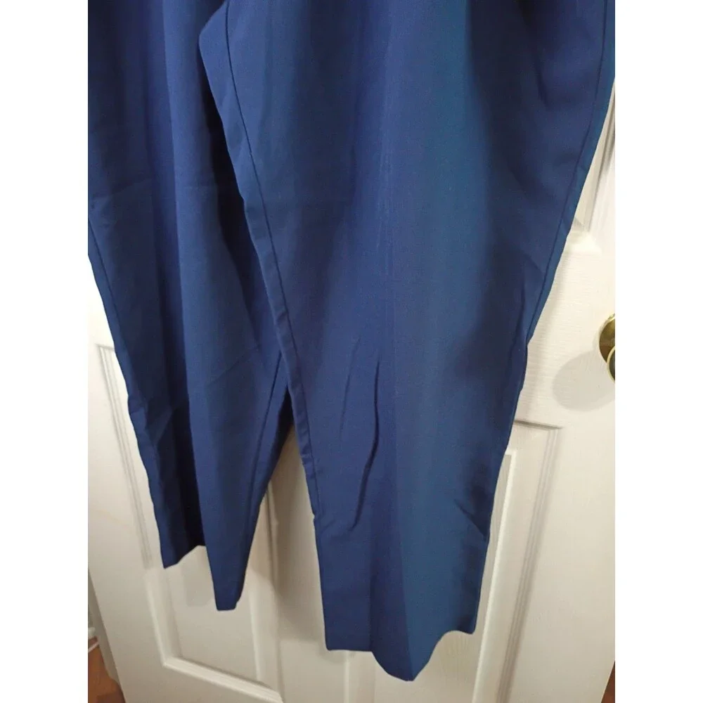 Briggs Woman 24W Blue Elastic Waist Pocket Pullon Pants Easycare Short versatile